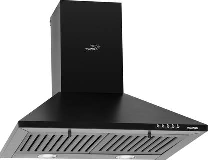 V-Guard M10 Pro 60cm | Push Button Control Wall Mounted Black 900 CMH Chimney