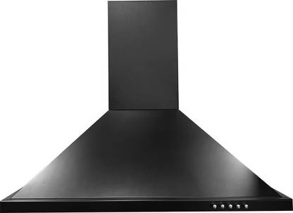 PADMINI ZEST 60 FILTERLESS Wall Mounted BLACK 1050 CMH Chimney