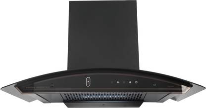 Kutchina Virgose DLX 90 Auto Clean Wall Mounted Black 1400 CMH Chimney