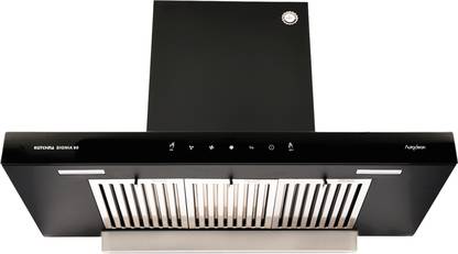 Kutchina SIGNIA 90 Auto Clean Wall Mounted black 1250 CMH Chimney