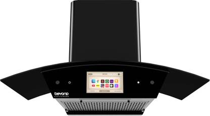 Beyond Appliances Asteria 90cm Android Chimney Filter-Less Auto Clean Wall Mounted Black 1408 CMH Chimney