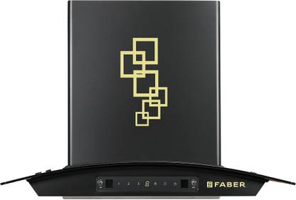 FABER HOOD ZEST DLX IN HC SC FL BK 60 Auto Clean Wall Mounted Black 1100 CMH Chimney