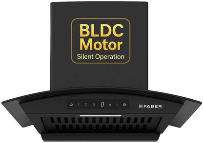FABER HOOD AGILE BLDC HC SC FL BK IN 60 Auto Clean Wall Mounted Black 1500 CMH Chimney