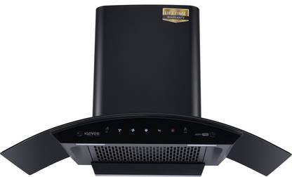 Klever AERO PRO 90 Auto Clean Wall Mounted Black 1400 CMH Chimney