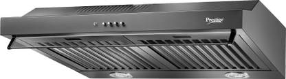 Prestige Slimline Wall Mounted Black 550 CMH Chimney