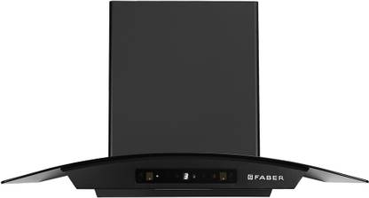 FABER Hood Agile BLDC FL HC SC BK IN75 Auto Clean Wall Mounted Black 1500 CMH Chimney