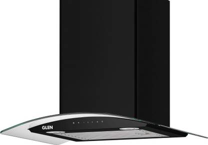Glen CH-6063BLAC60 Auto Clean Wall Mounted Black 1200 CMH Chimney