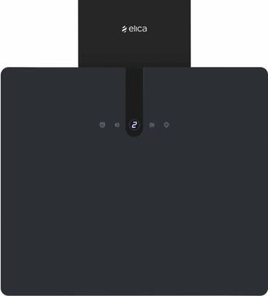 Elica SLIM BLDC 60 NERO Wall Mounted Black 1150 CMH Chimney