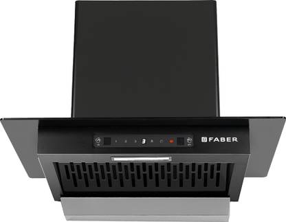 FABER HOOD MERCURY PRO IN HC SC BK FL 60 Auto Clean Straight Glass | Touch & Gesture Control | Autoclean| Powerful Suction |Filterless Technology| Low Noise Wall Mounted Black 1200 CMH Chimney
