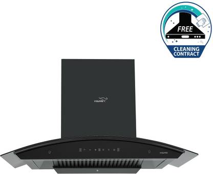 V-Guard X20 Auto Clean Wall Mounted Matte Black 1500 CMH Chimney