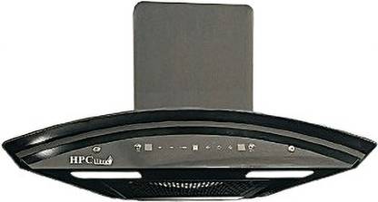 HPC ultra 2000 Auto Clean Wall and Ceiling Mounted BLACK 1300 CMH Chimney