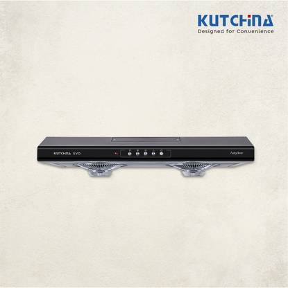 Kutchina EVO 60 CM Auto Clean Wall Mounted BLACK 750 CMH Chimney