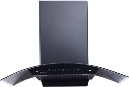 WONDERCHEF Ultima C-Line 90 cm Auto Clean Wall Mounted Black 1400 CMH Chimney