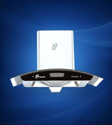 PROPELLO Stilez Neo Wall Mounted Steel & black 1200 CMH Chimney