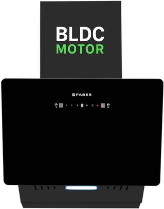 FABER Hood Trendy BLDC HC SC FL BK IN 60-V Auto Clean Wall Mounted Black 1500 CMH Chimney