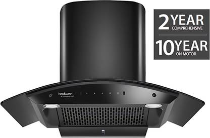 Hindware CELESIA 90CM 1500CMH AUTOCLEAN CHIMNEY WITH MOTION SENSOR ( LAUNCH YEAR 2023 ) Auto Clean Wall Mounted BLACK 1500 CMH Chimney