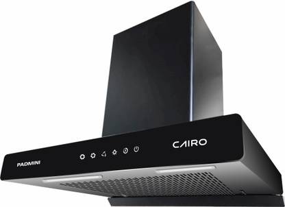 PADMINI CAIRO-60 Auto Clean Wall Mounted BLACK 1300 CMH Chimney