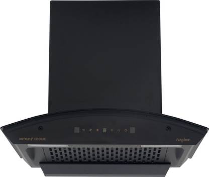 Kutchina CROME 60 Auto Clean Wall Mounted Black 1350 CMH Chimney