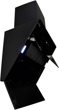 Jifera Opulent 60 Auto Clean Wall Mounted Black powder coated 1350 CMH Chimney