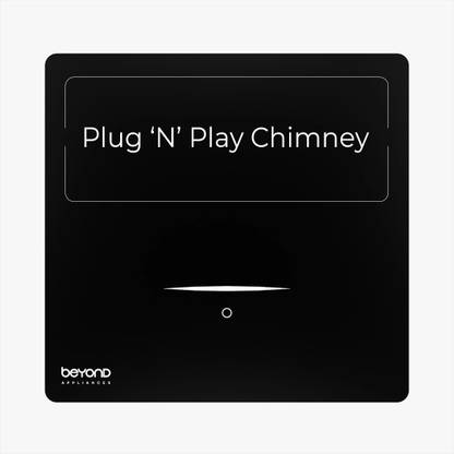 Beyond Appliances CUBE PLUG AND PLAY CHIMNEY Auto Clean 5 stage Charcoal Filter| Touch Control |3-way Suction|48db Low Noise | Ductless Chimney Wall Mounted Black 1250 CMH Chimney