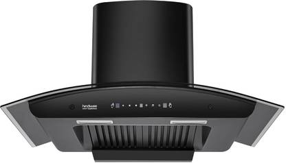 Hindware Cleo Plus 90 Auto Clean Wall Mounted Black 1300 CMH Chimney