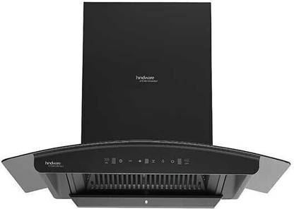 Hindware ZINNIA 75 AUTO CLEAN CHIMNEY Auto Clean Wall Mounted Black 1350 CMH Chimney