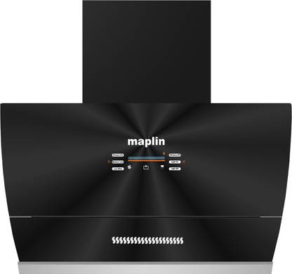 Maplin Voice 90 Matte Auto Clean Wall Mounted Black 1400 CMH Chimney
