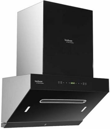 Hindware TITANIA MAXX 75 Auto Clean Wall Mounted Black 1350 CMH Chimney