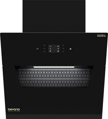 Beyond Appliances Elara 60cm AI Chimney Filter-Less Auto Clean Wall Mounted Black 1500 CMH Chimney