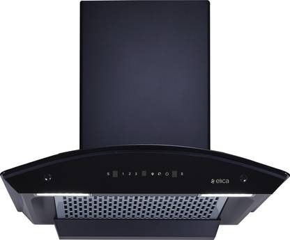 Elica WDFL PLUS HAC LTW 60 MS NERO Auto Clean Wall Mounted Black 1500 CMH Chimney