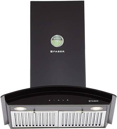 FABER HOOD TRATTO TC BK LTW 60 Wall Mounted Black 1000 CMH Chimney