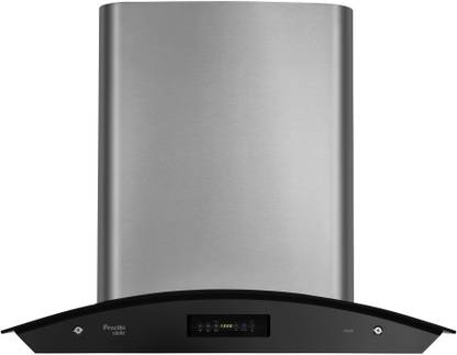 Preethi KH206 Wall Mounted Black, Silver 1200 CMH Chimney