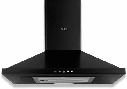 Glen 6049 Wall Mounted Black 1000 CMH Chimney