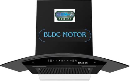 FABER HOOD IRIS BLDC FL HC BK 90 Auto Clean Wall Mounted BLACK 1500 CMH Chimney