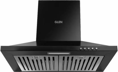 Glen CH6048JUBLK60BF Auto Clean Wall Mounted Black 1000 CMH Chimney