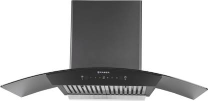 FABER HOOD FEEL PRO TC SC BF BK 90 Wall Mounted Black 1320 CMH Chimney