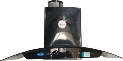 Vidhi Solutions Real Plus 1350 Powerful Suction Auto Clean Auto clean Touch control LED lights Auto Clean Wall and Ceiling Mounted Black 1350 CMH Chimney