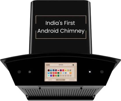 Beyond Appliances Asteria 60cm Android Chimney Filter-Less Auto Clean Wall Mounted Black 1408 CMH Chimney