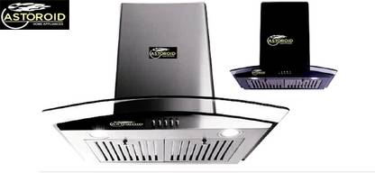 ASTOROID ASTOROIDSlim PS SS/ BK 60 / 90 Auto Clean Wall Mounted WHITE, BLACK 1100 CMH Chimney