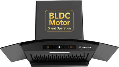 FABER Hood Agile BLDC FL HC SC BK IN75 Auto Clean Wall Mounted Black 1500 CMH Chimney