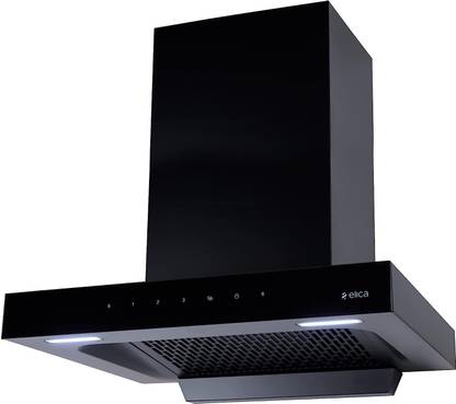 Elica FL 600 SPT HAC MS NERO Auto Clean Wall Mounted Black 1350 CMH Chimney