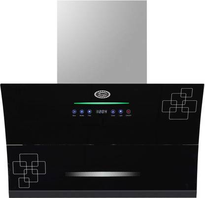 SURYA Double Motor TM90 Auto Clean Wall Mounted Black 1400 CMH Chimney