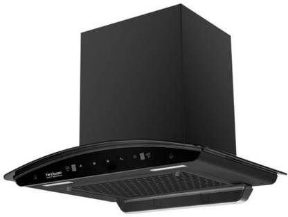 Hindware VIVIANA BLDC 60 CM 1450 m3/Hr Auto Clean Wall Mounted BLACK 1450 CMH Chimney