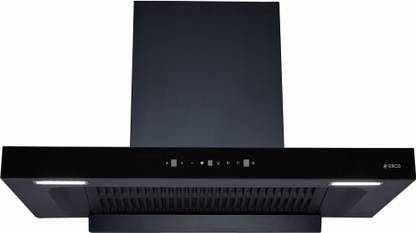 Elica SPT MAX FL 900 BLDC HAC LTW MS NERO Auto Clean T-Shape 90 CM | BLDC Motor | 15 Years Motor Warranty|Heat Autoclean| Gesture Control| Filterless|Powerful Suction | Low Noise Wall Mounted Black 1500 CMH Chimney
