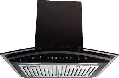 WONDERCHEF Ruby 90 cm Auto Clean Wall Mounted Black 1200 CMH Chimney