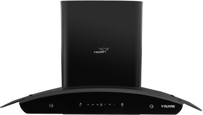 V-Guard X20 Neo Filterless Auto Clean 90cm| Touch & Gesture Control Wall Mounted Black 1400 CMH Chimney