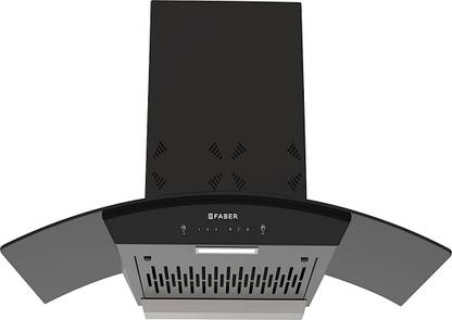 FABER HOOD EVEREST 3D IN HC SC FL LG 90 Auto Clean Wall Mounted Black 1250 CMH Chimney