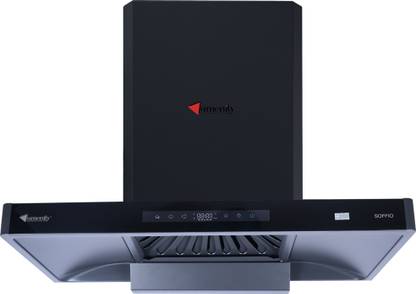 amenity SOFFIO Auto Clean Wall Mounted Black 1650 CMH Chimney