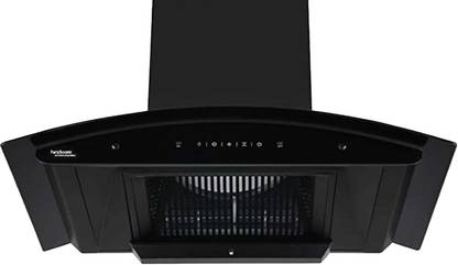 Hindware Nadia IN 90 Auto Clean Wall Mounted Black 1500 CMH Chimney