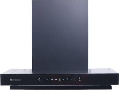 WONDERCHEF Ruby Sleek 90cm Auto Clean Wall Mounted Black 1400 CMH Chimney